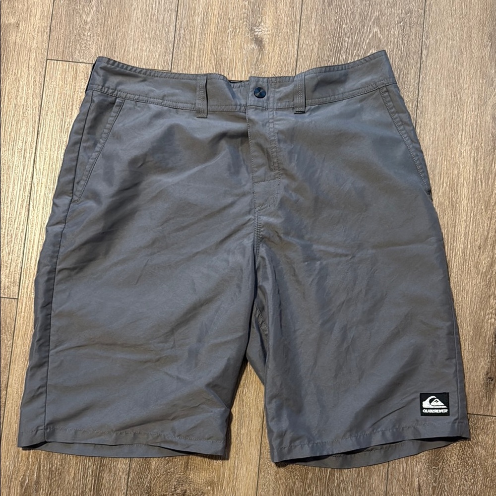 Quiksilver Gray Hybrid Shorts Lightweight Quick-Dry